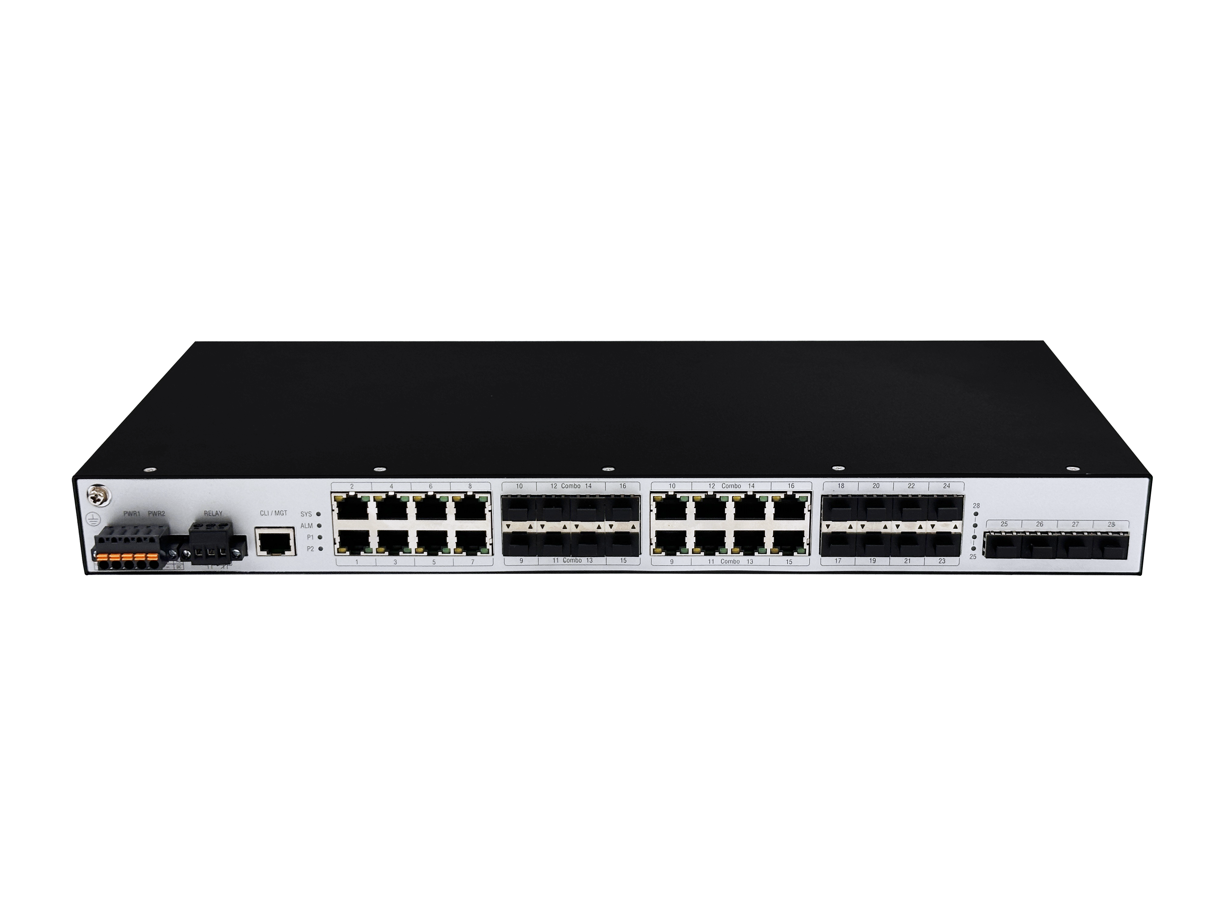 PAT4000 Series 28-Port Controllable Patriot Rackmount Layer-2 Power Industrial Switch
