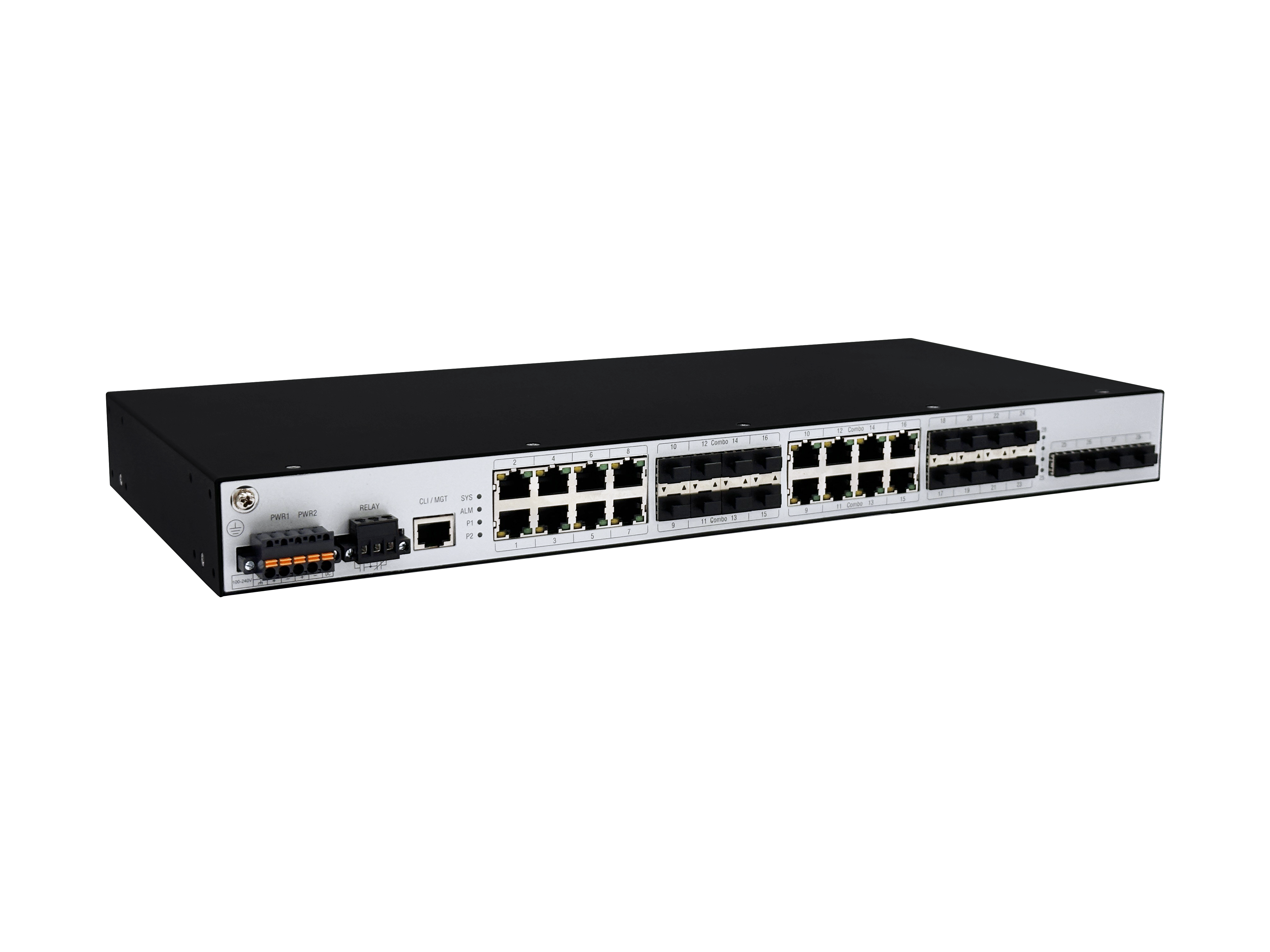 PAT4000 Series 28-Port Controllable Patriot Rackmount Layer-2 Power Industrial Switch